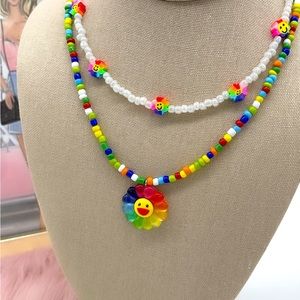 Necklace Set☀️ set come with 2 smileyfun bright colored adjustable necklaces!!!